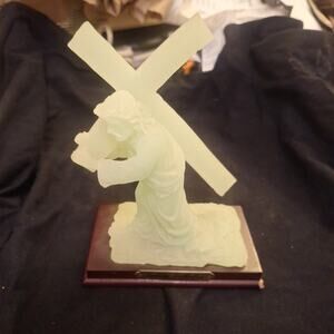 Glow In The Dark Jesus Carrying Cross To Calvary. Gallery Collection